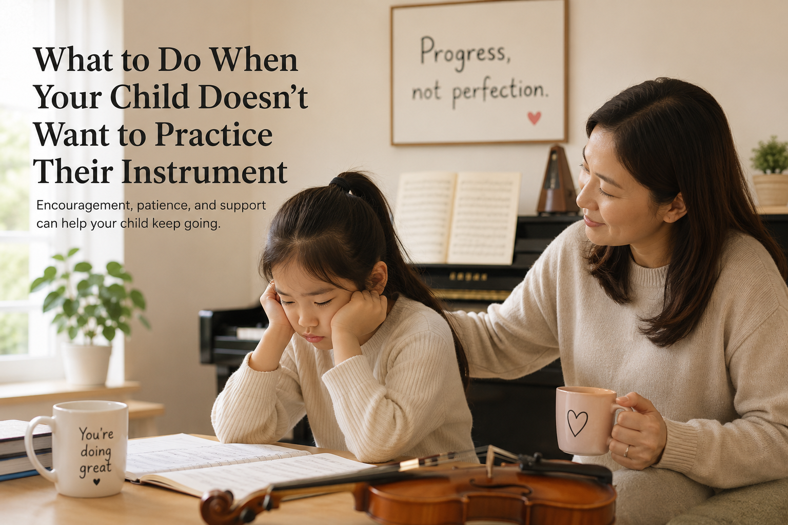When Your Child Won’t Practice Their Instrument: 7 Practical Tips