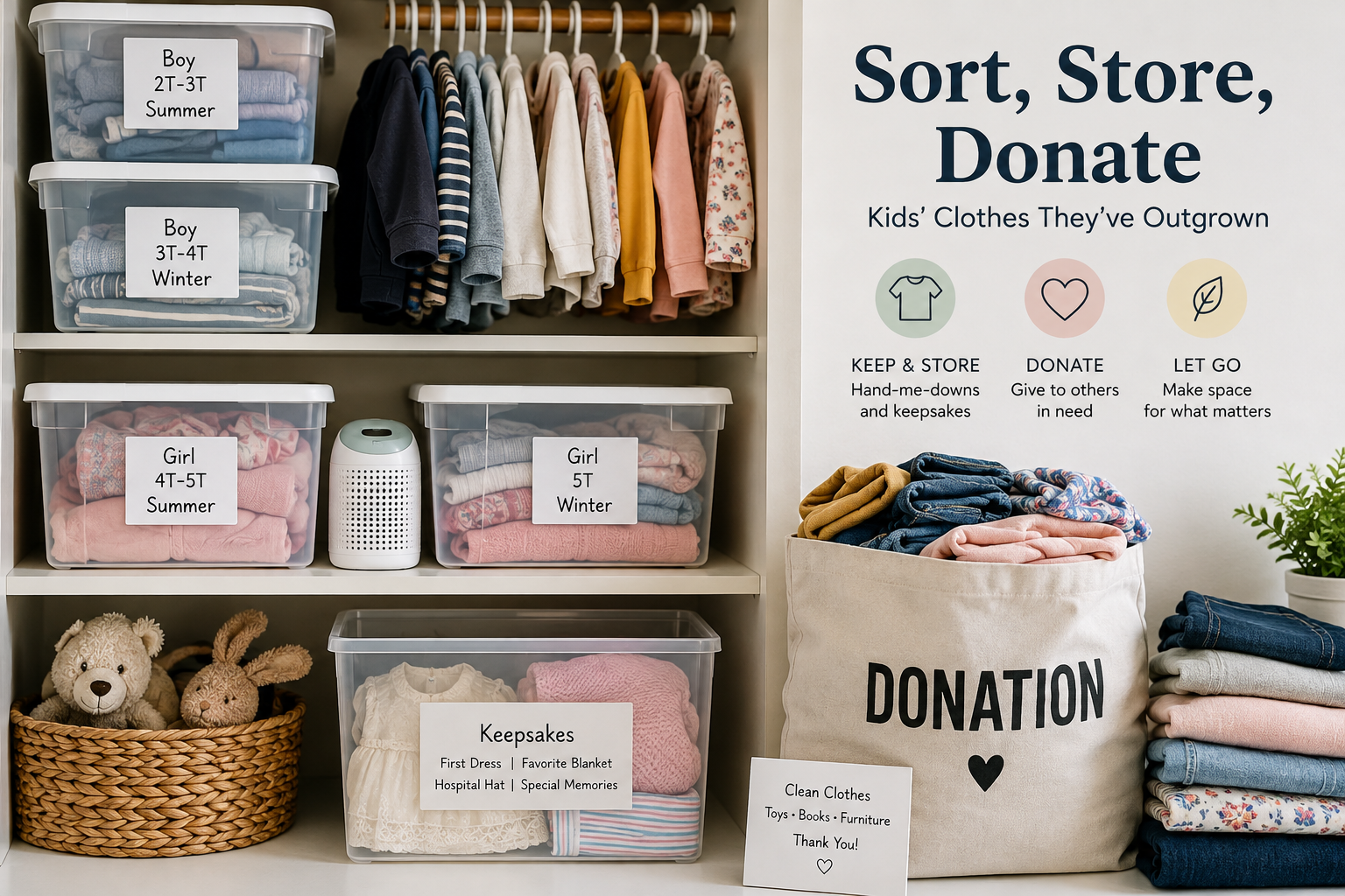 How to Organize Outgrown Kids’ Clothes: A Simple Guide