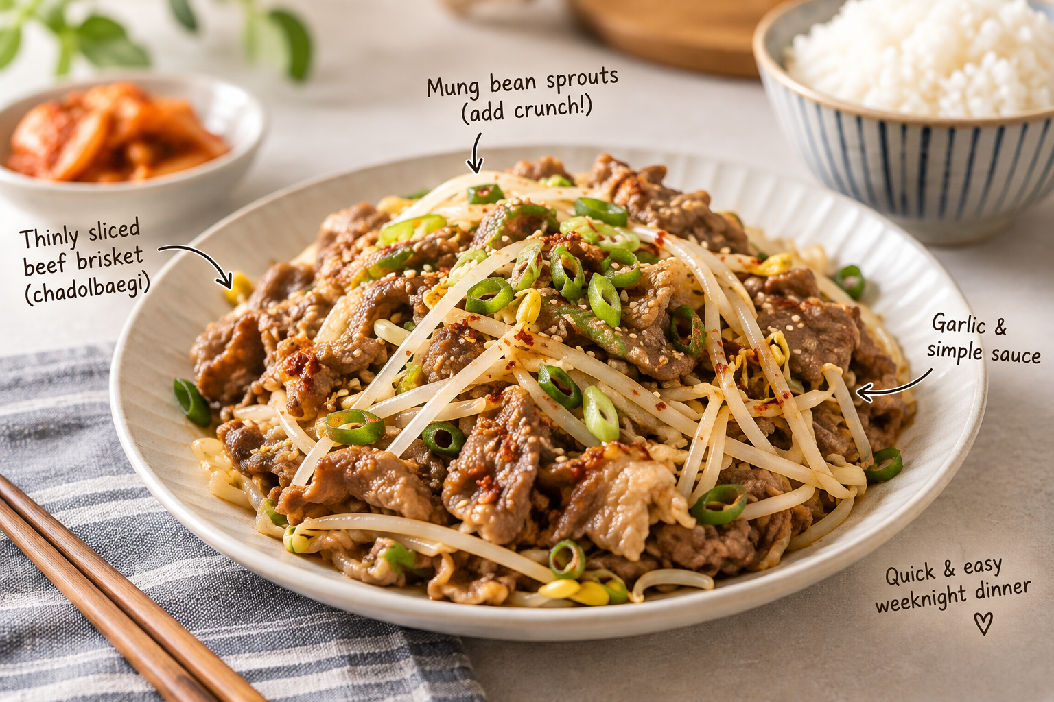 How to Make Korean Beef Brisket Stir-Fry
