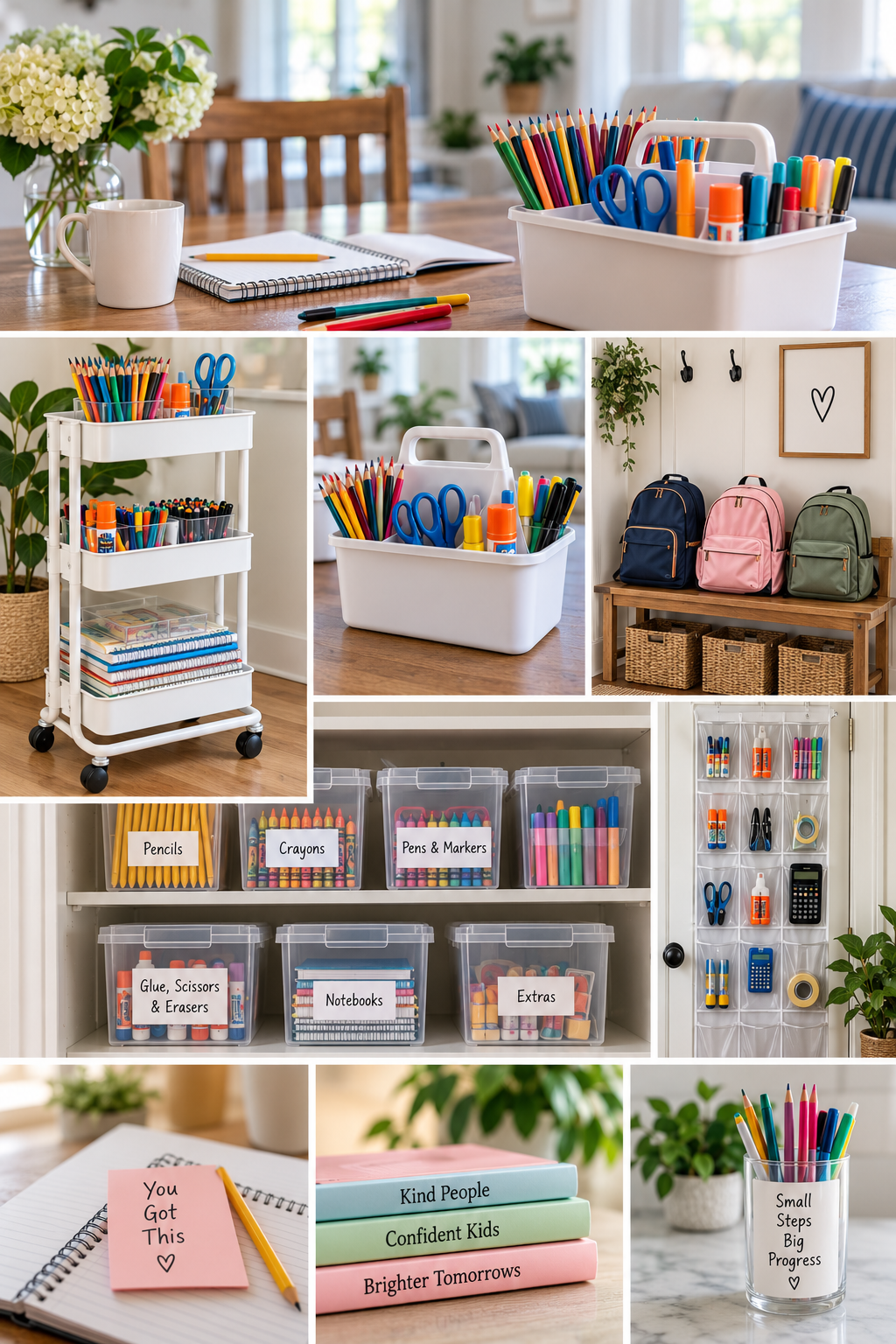 9 Easy Ways to Organize School Supplies at Home